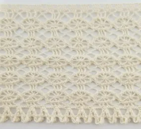 3" Cotton Cluny Lace Trimming - 8 Continuous Yards