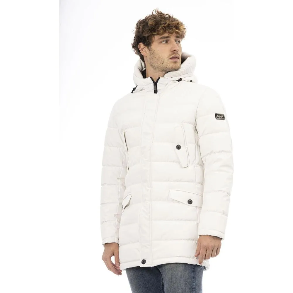 Baldinini Trend White Polyester Men's Jacket