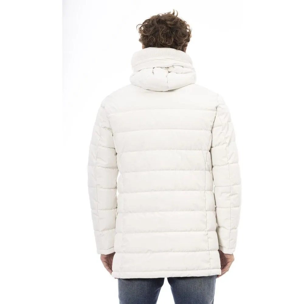 Baldinini Trend White Polyester Men's Jacket