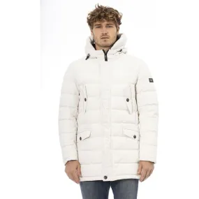 Baldinini Trend White Polyester Men's Jacket