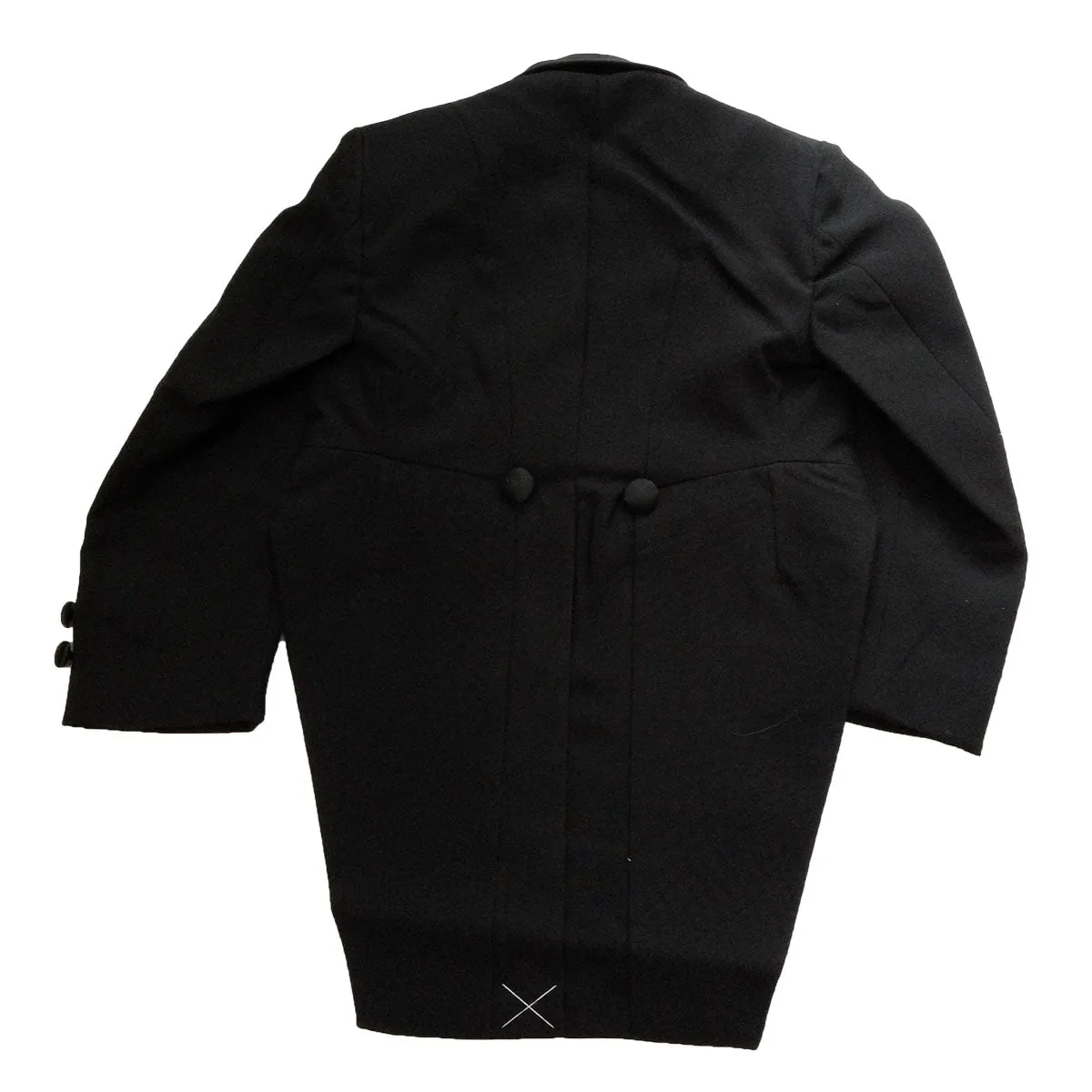 Boy's Tuxedo Jacket, Tailcoat, Black