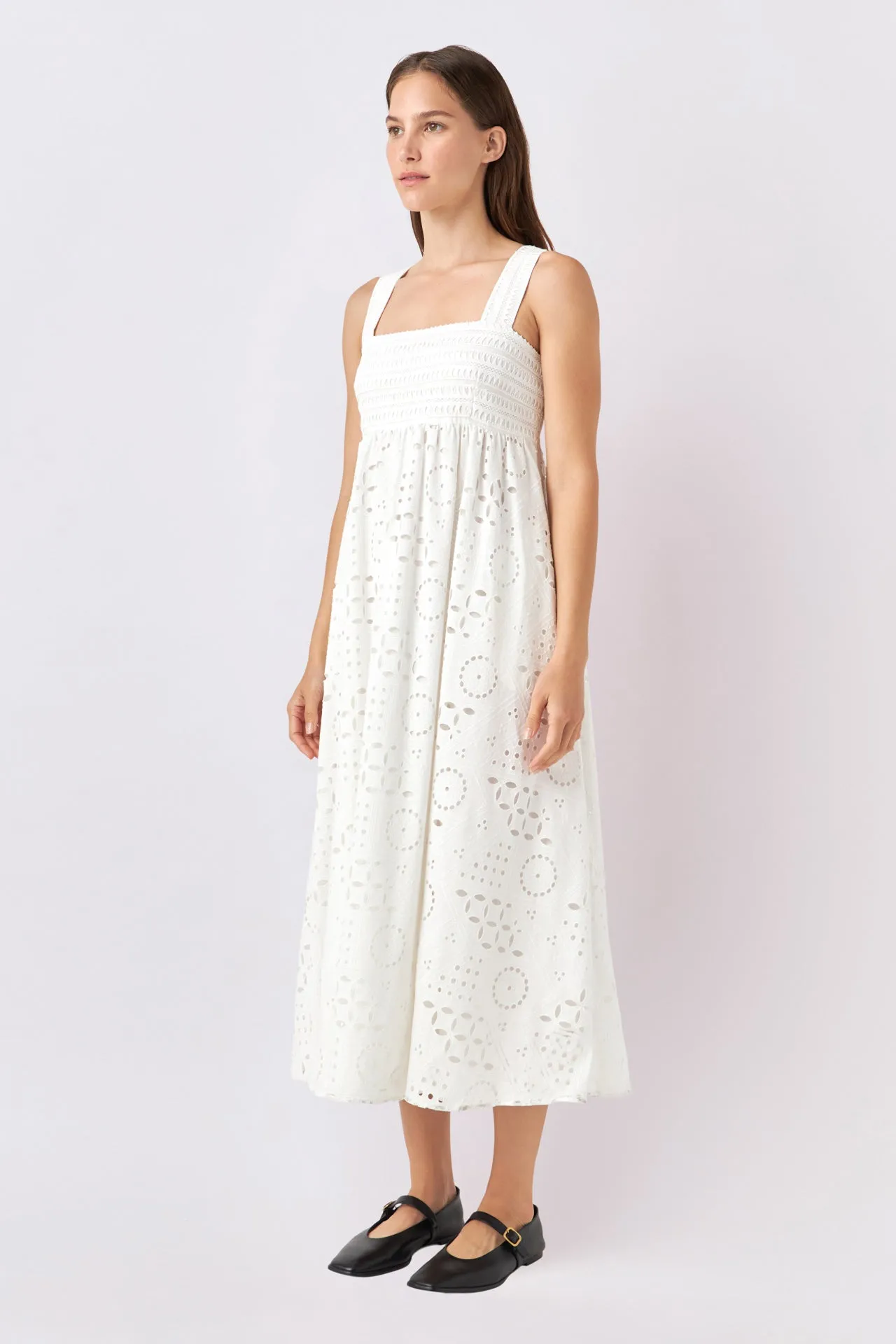 Broderie  Anglaise Maxi Dress