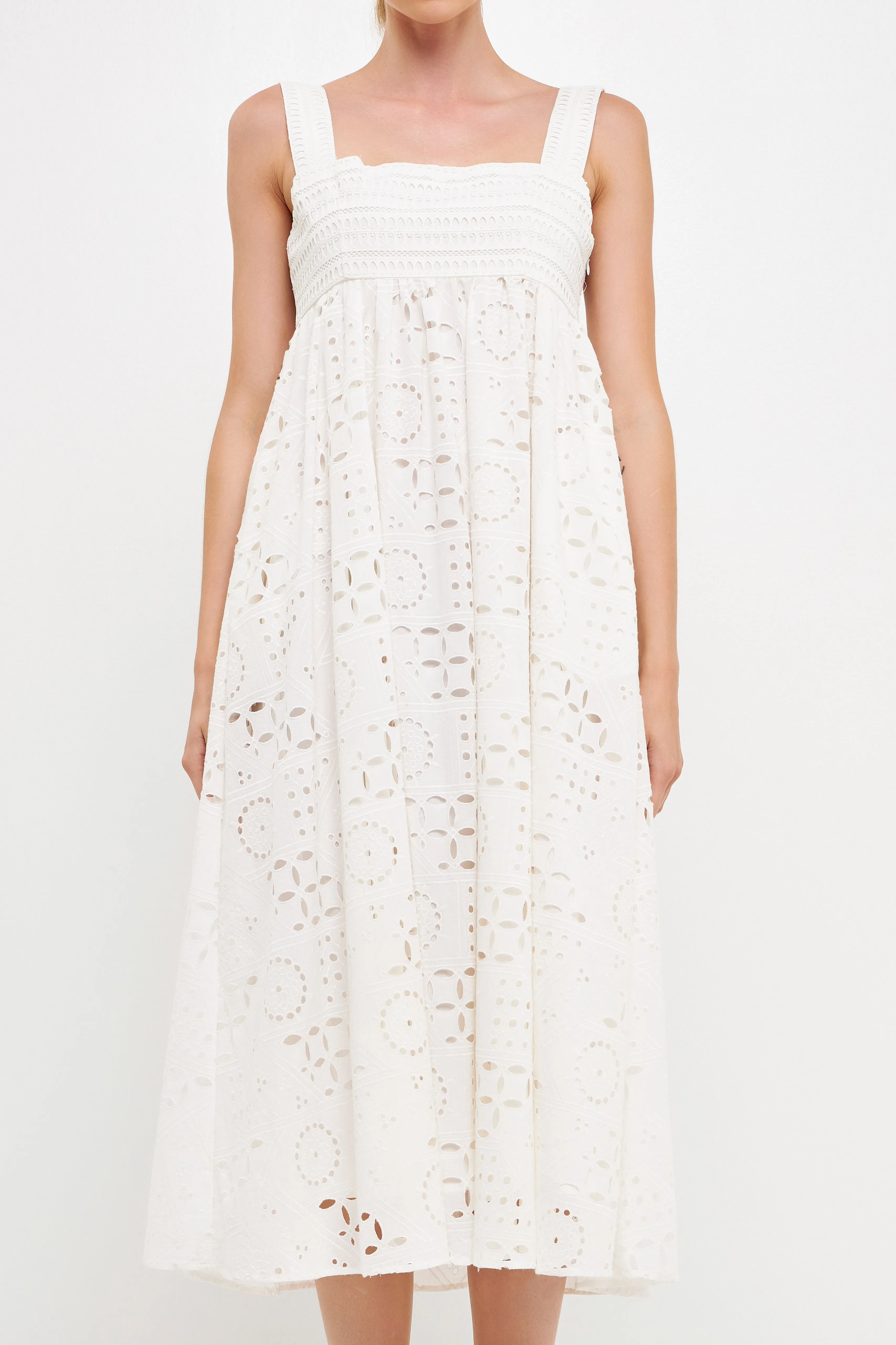 Broderie  Anglaise Maxi Dress
