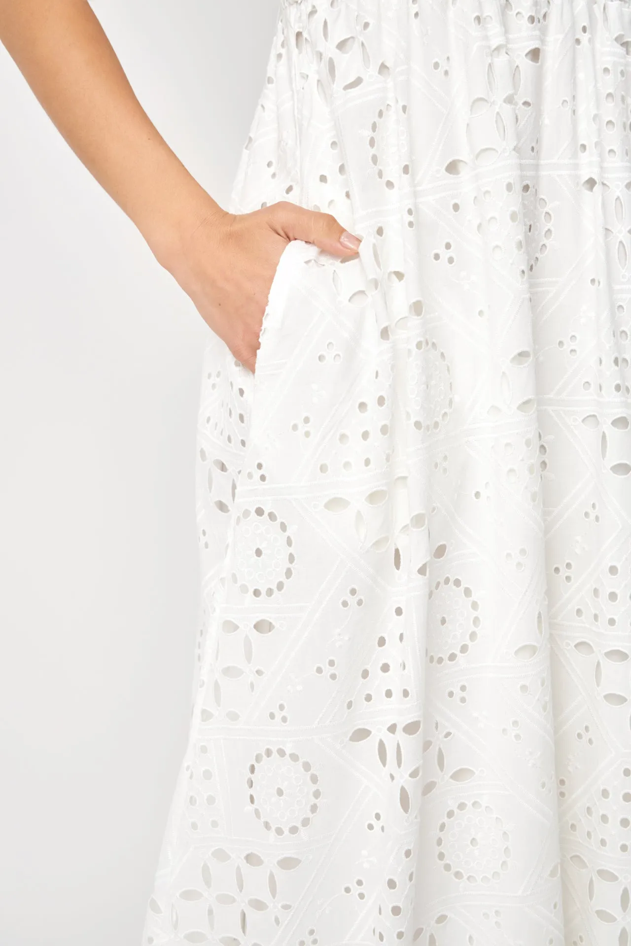 Broderie  Anglaise Maxi Dress