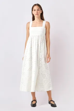 Broderie  Anglaise Maxi Dress
