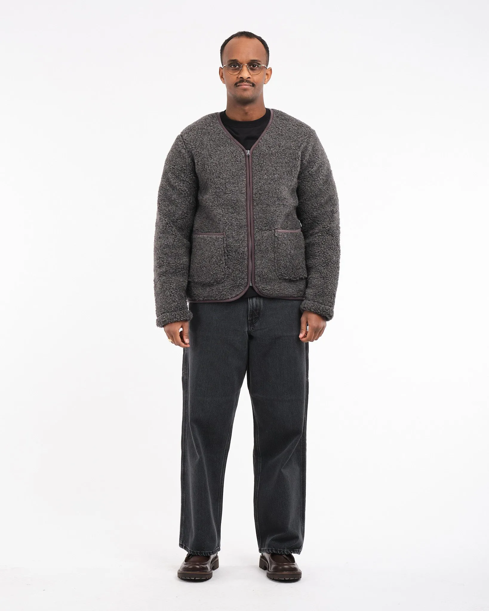 Cardigan Zip Up Graphite
