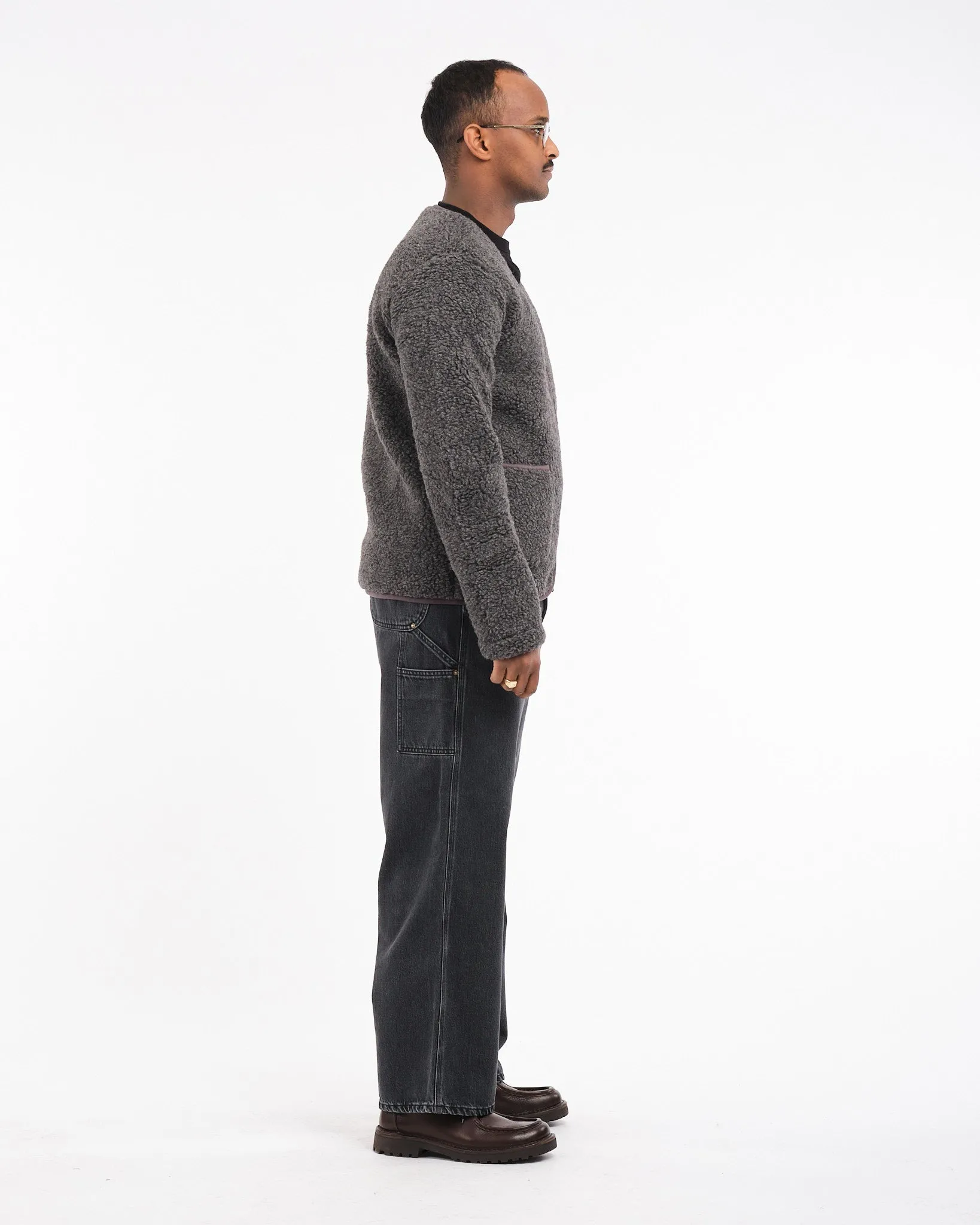 Cardigan Zip Up Graphite