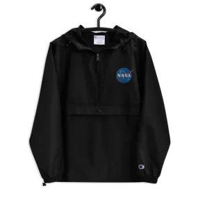 Champion Half-zip Jacket with Embroidered NASA Meatball Logo