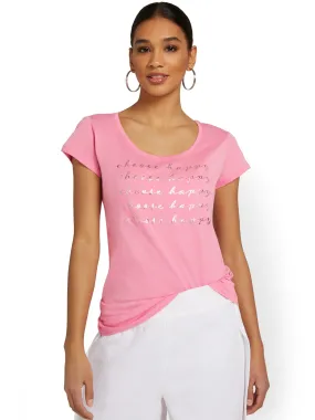 Choose Happy Graphic Tee