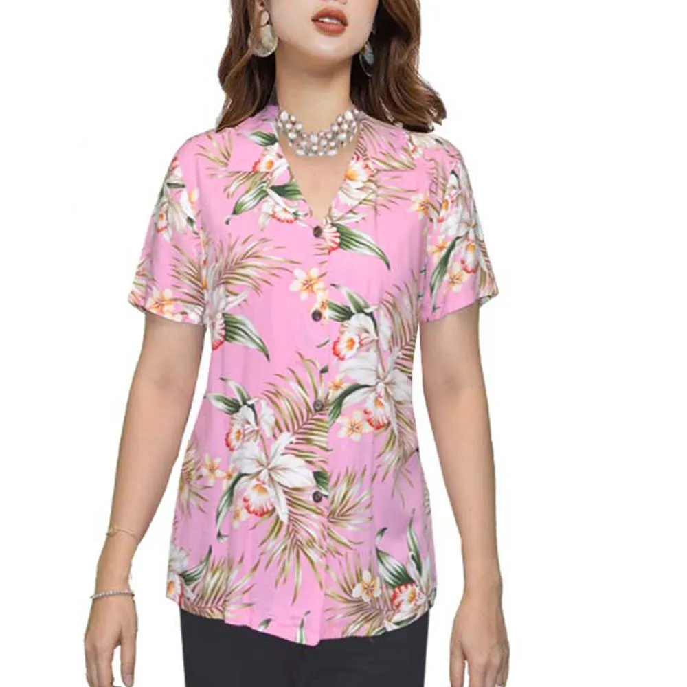 Classic Orchid Women's Aloha Rayon Blouses