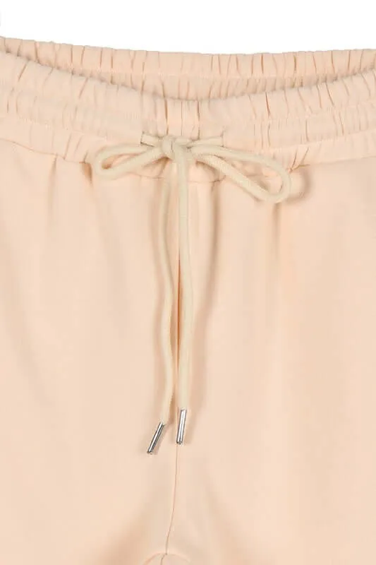Cream Sweat Joggers Pants