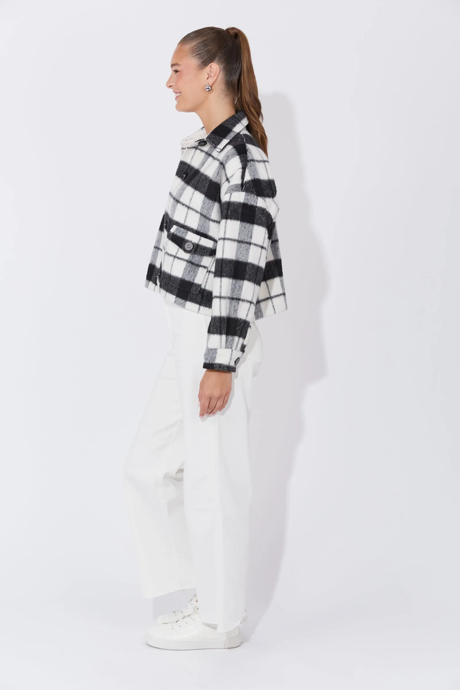 Daytona Crop Jacket - Khol