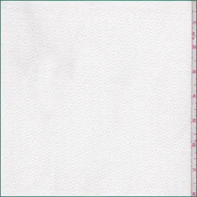 Dusty White Textured Techno Knit Fabric