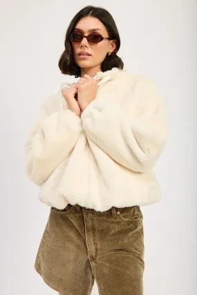 Faux Fur Hoodie