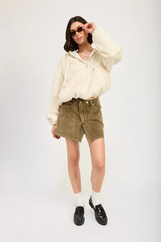 Faux Fur Hoodie