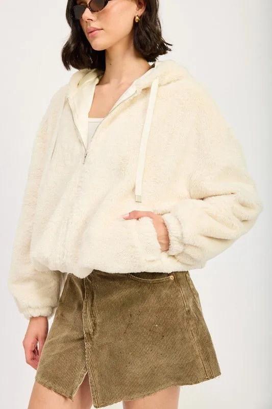 Faux Fur Hoodie