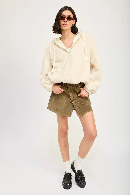 Faux Fur Hoodie