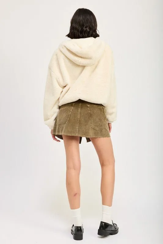 Faux Fur Hoodie