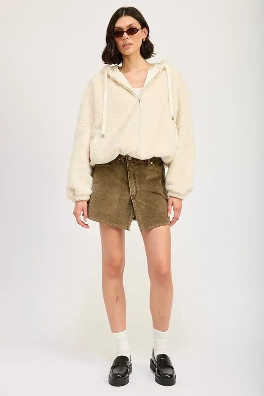 Faux Fur Hoodie