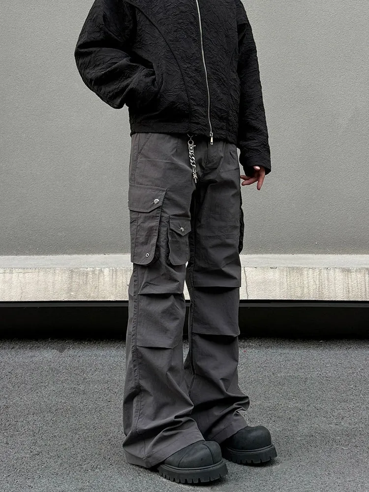 Functional Cargo Flared Pants
