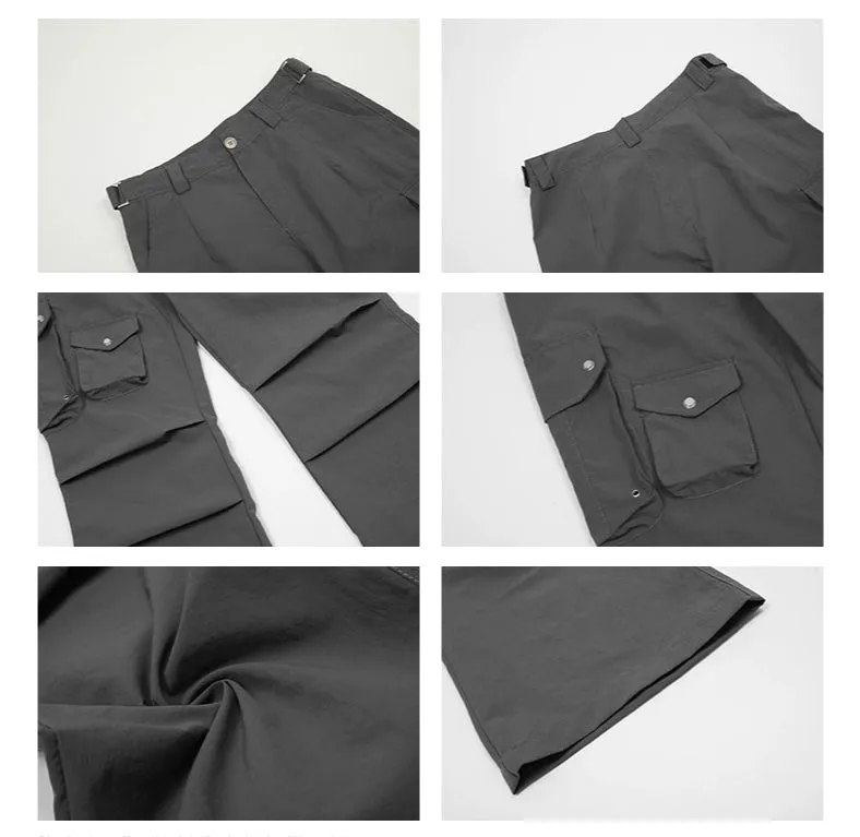 Functional Cargo Flared Pants