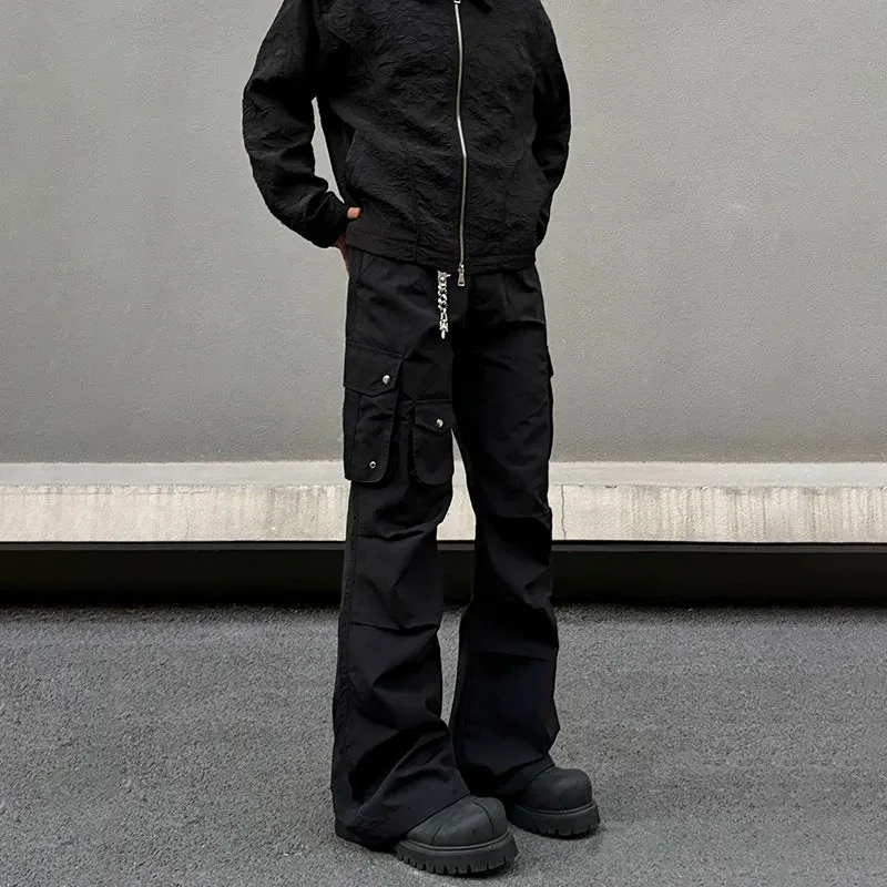 Functional Cargo Flared Pants