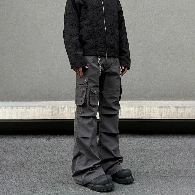 Functional Cargo Flared Pants