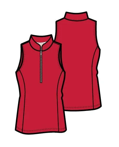 Isabel Sleeveless Top - Red