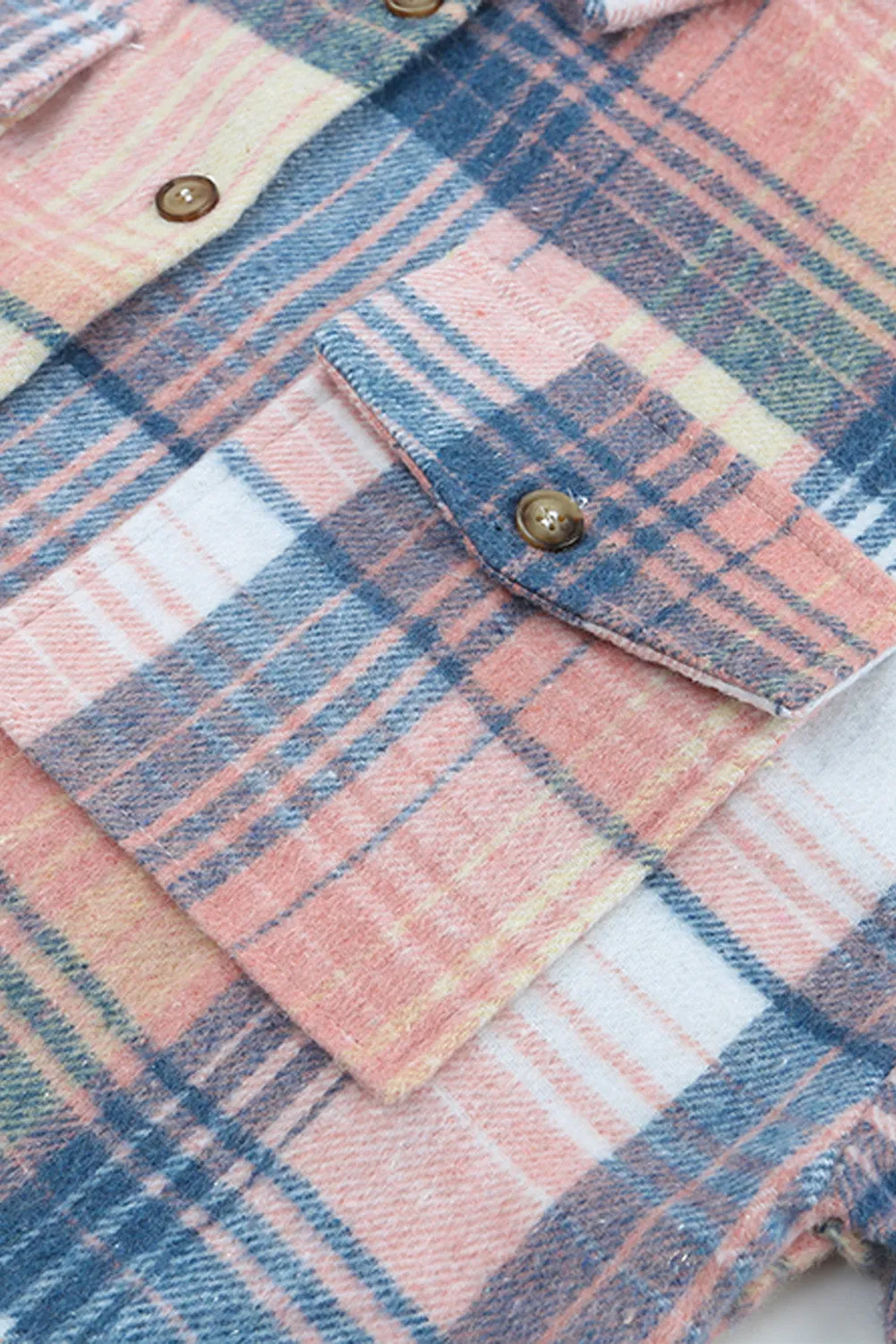 Keep Them Guessing Plaid Dropped Shoulder Shacket