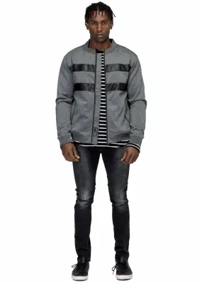 Konus Men's Bomber Jacket in Charcoal