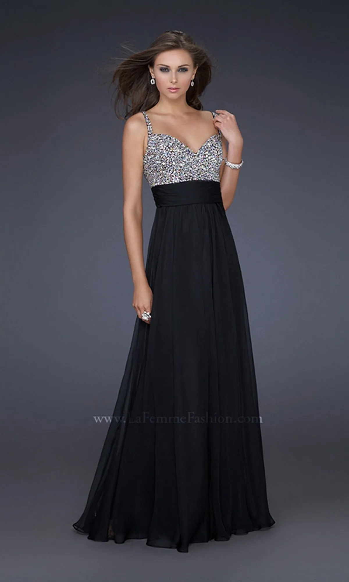 Long Formal La Femme Dress 16802