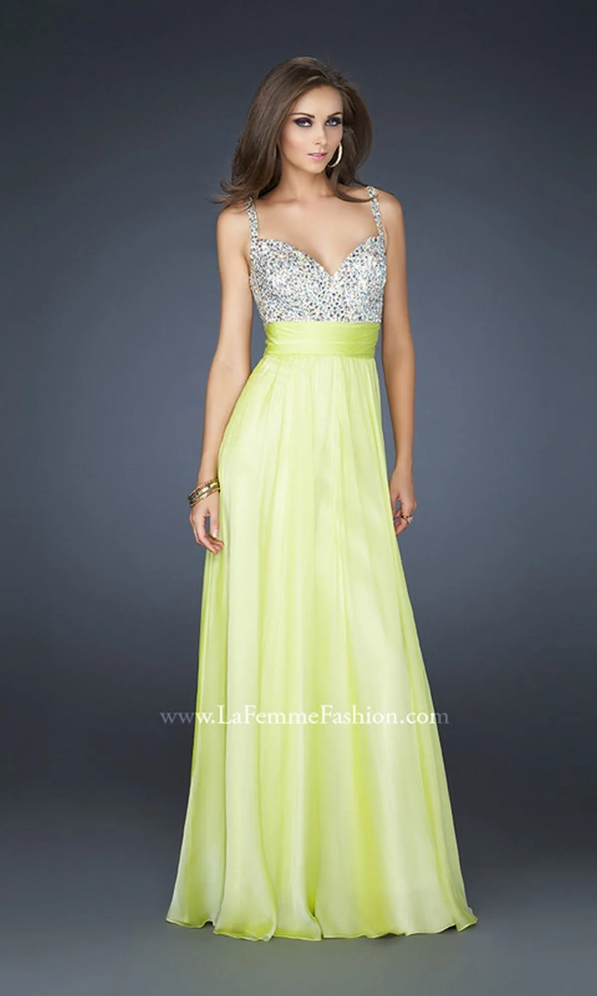 Long Formal La Femme Dress 16802