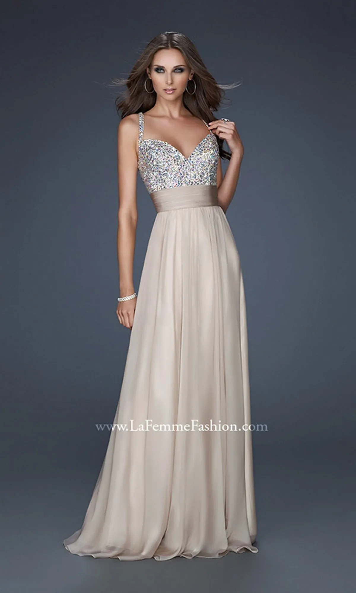 Long Formal La Femme Dress 16802