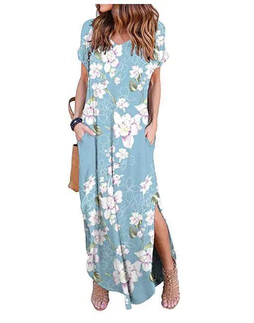Long Plus Big Loose Other Cotton Pockets Color Size Dress