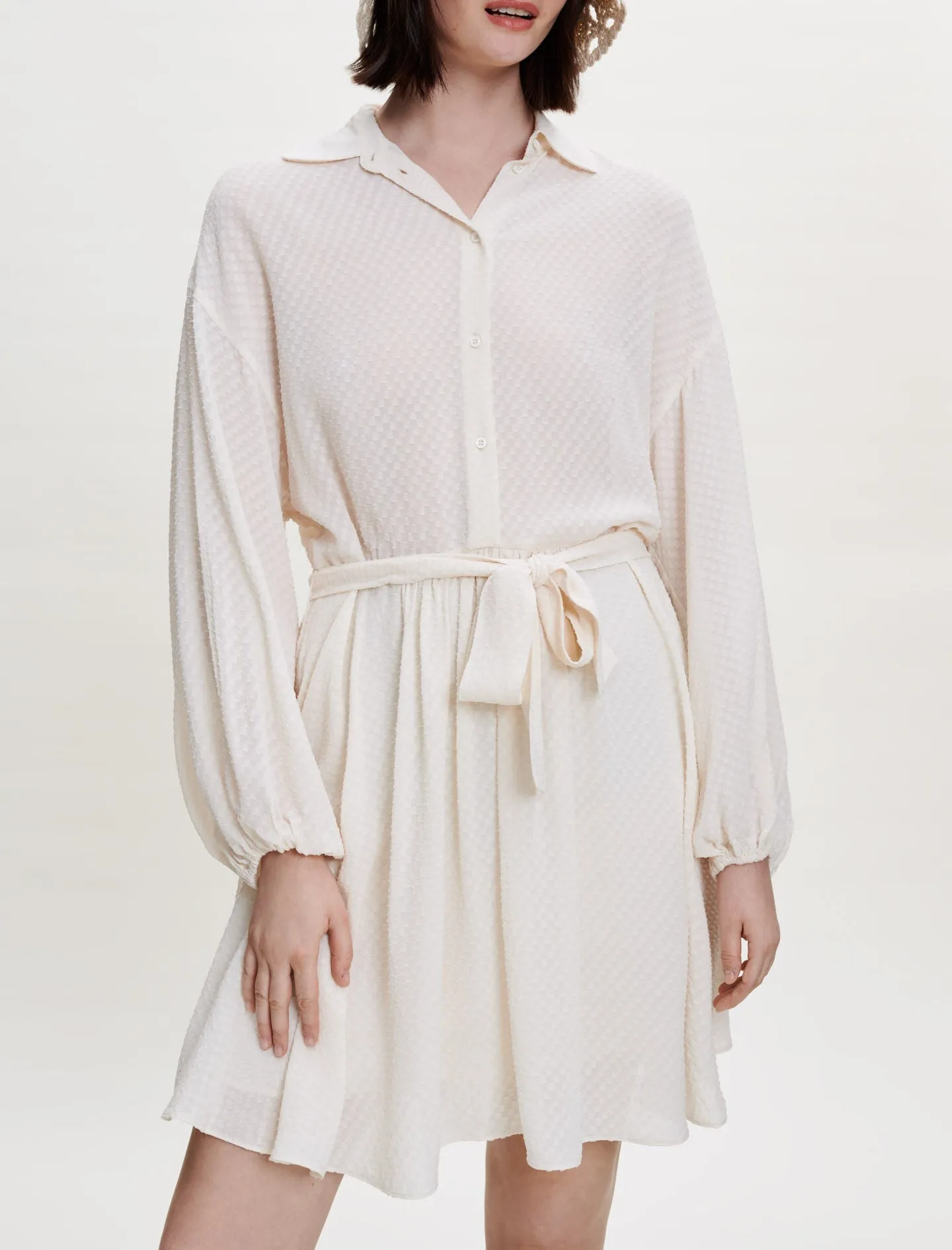 LOOSE, FLUID SHIRT DRESS