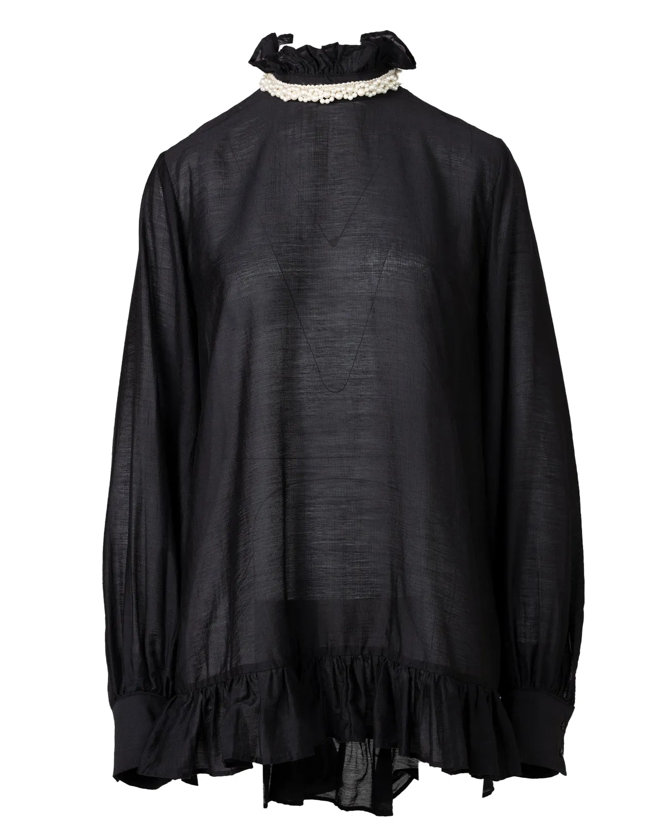 pearl long blouse