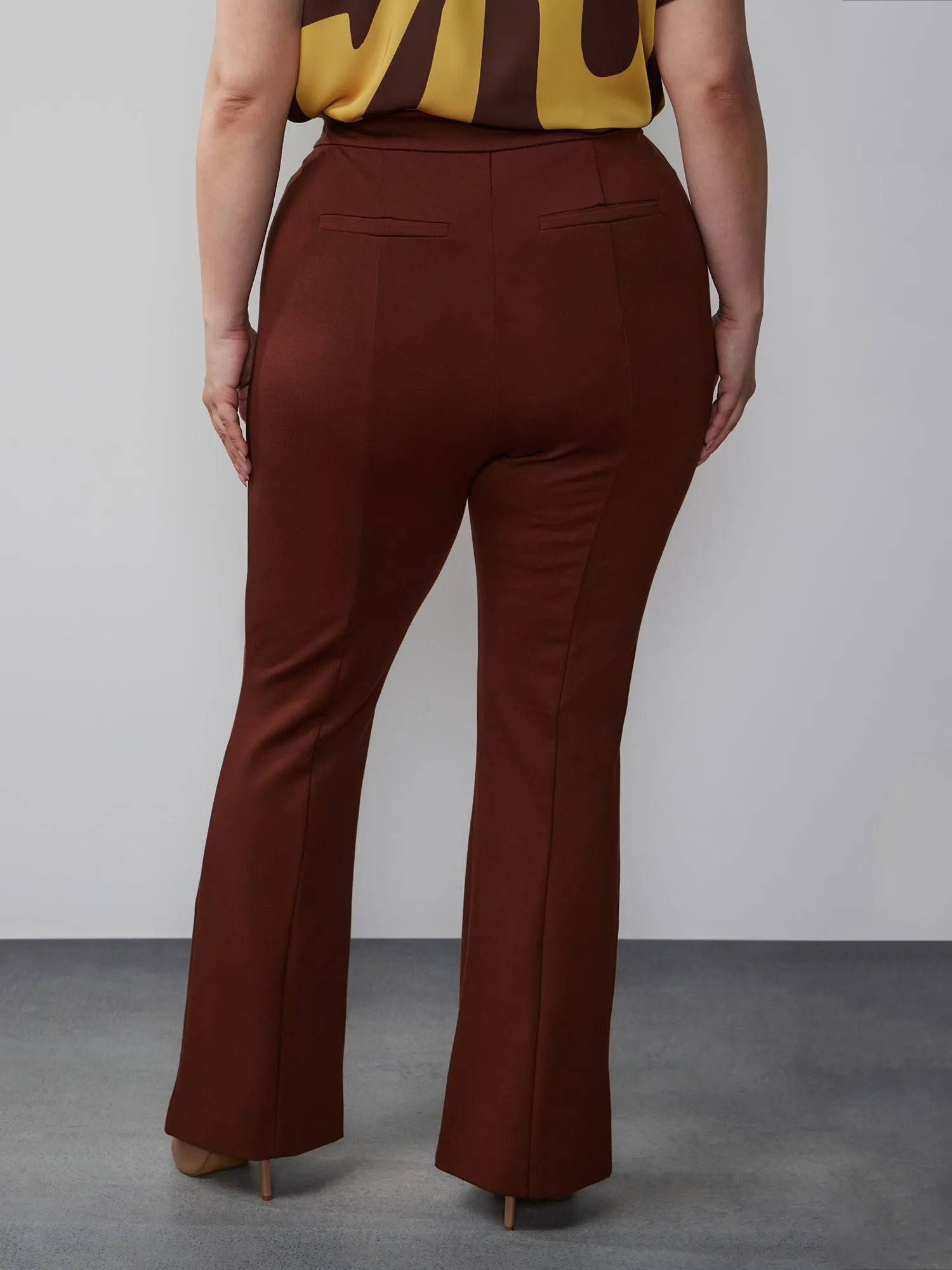 Plus High Rise Bootcut Ponte Pant