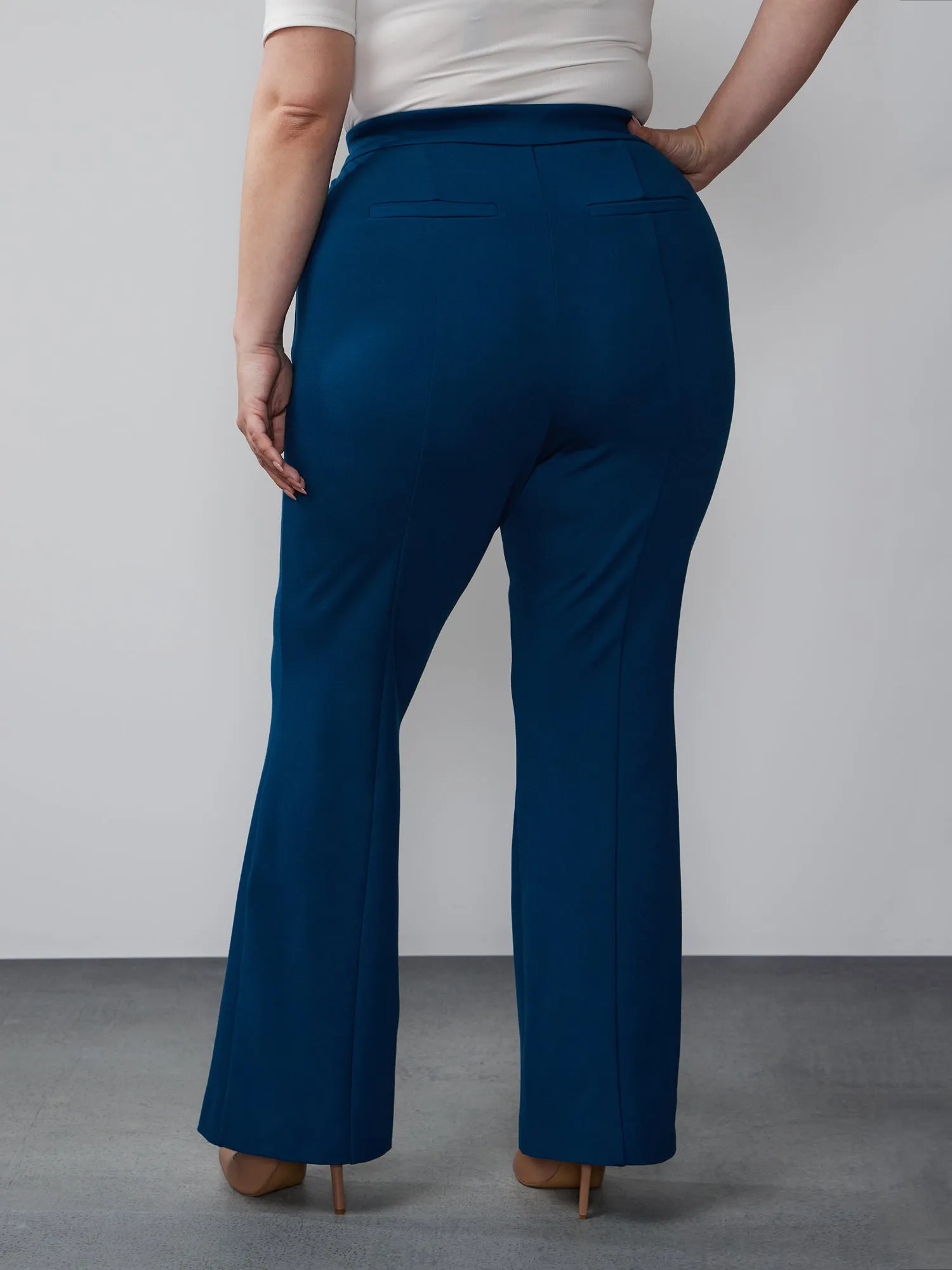 Plus High Rise Bootcut Ponte Pant