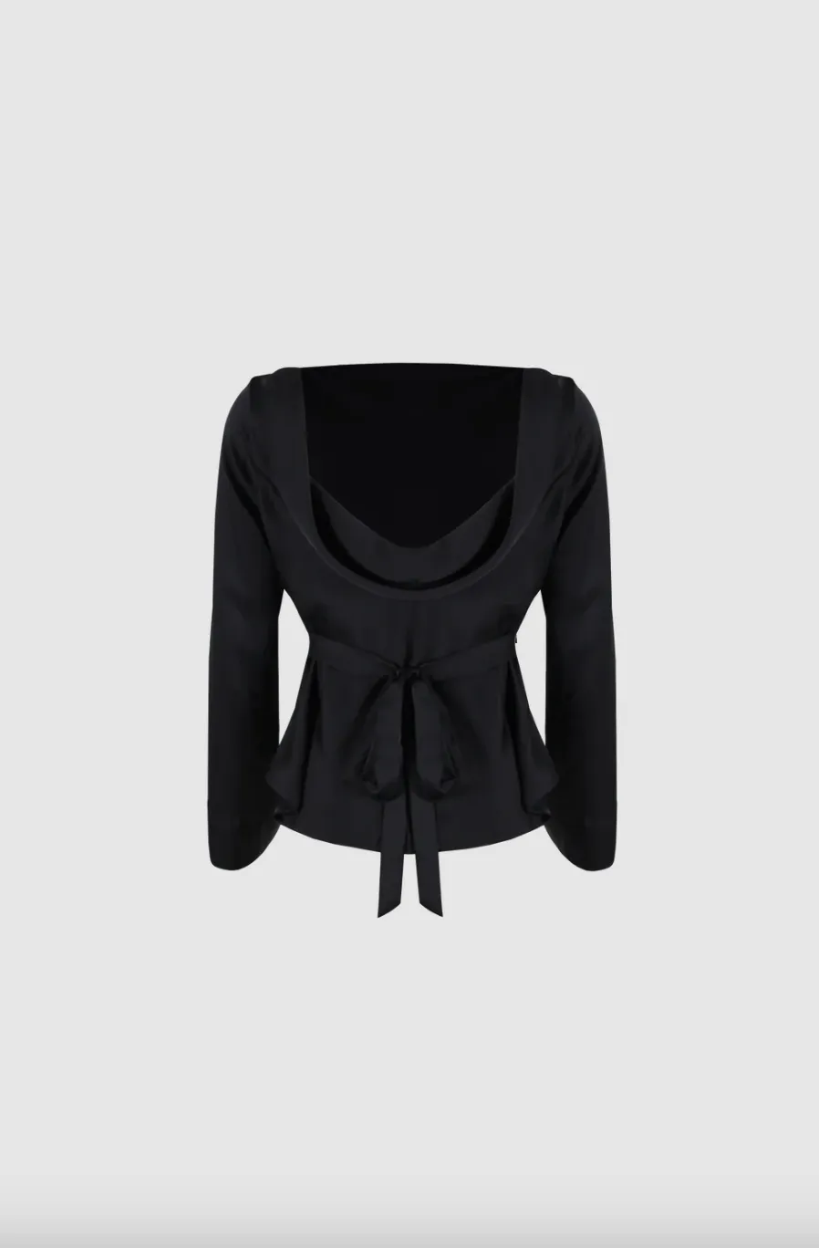 Ruby - Firebird Satin Cowl Top, Black