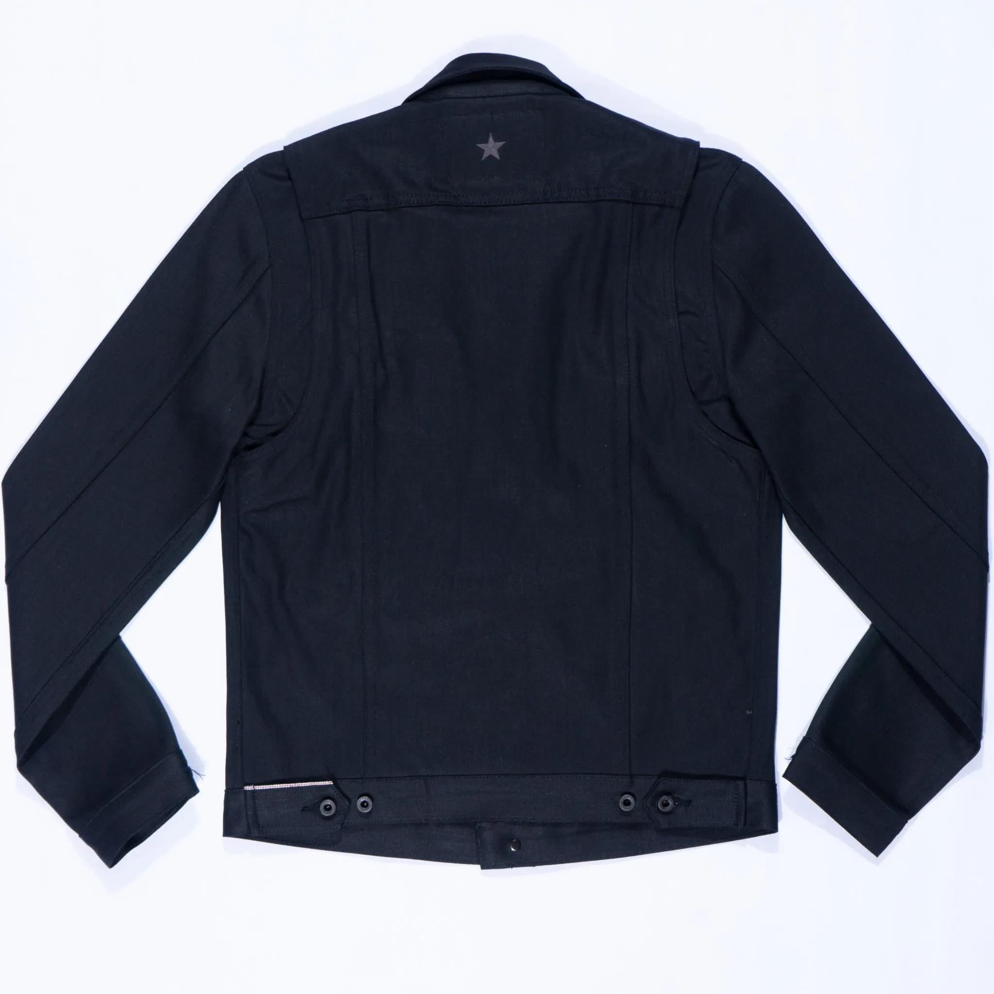 Steadfast Rider 13oz Black Shadow Japan Selvedge Denim Jacket