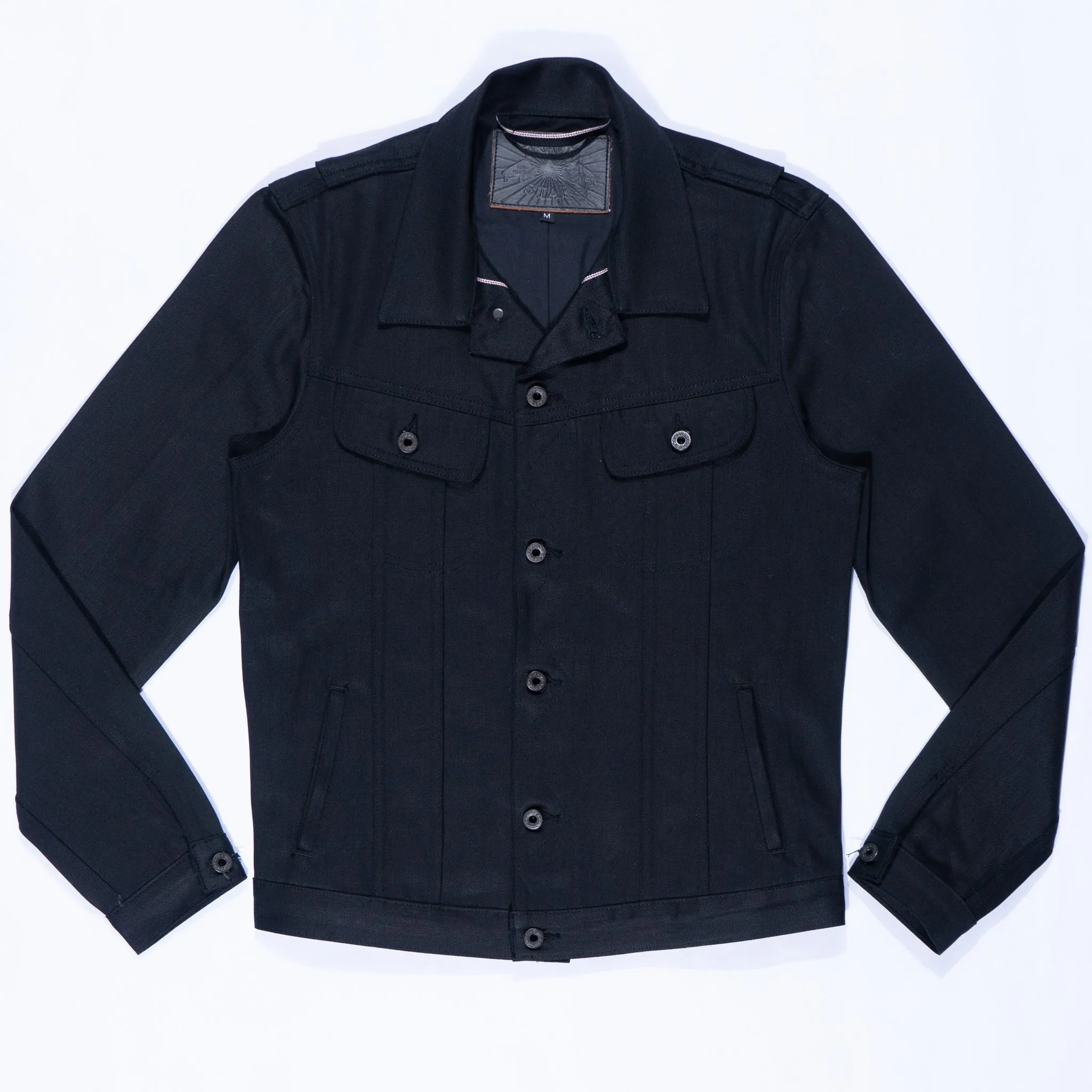 Steadfast Rider 13oz Black Shadow Japan Selvedge Denim Jacket
