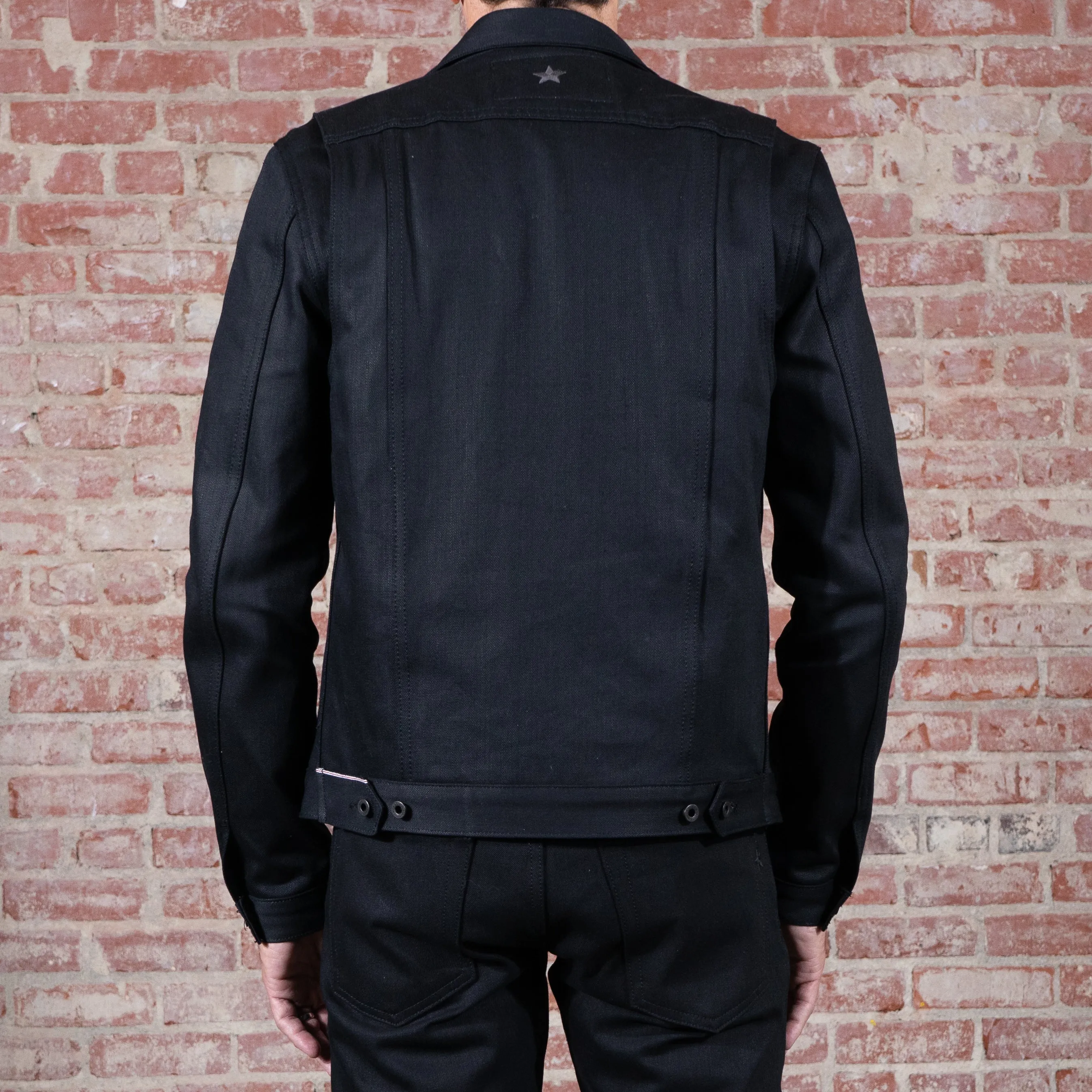 Steadfast Rider 13oz Black Shadow Japan Selvedge Denim Jacket