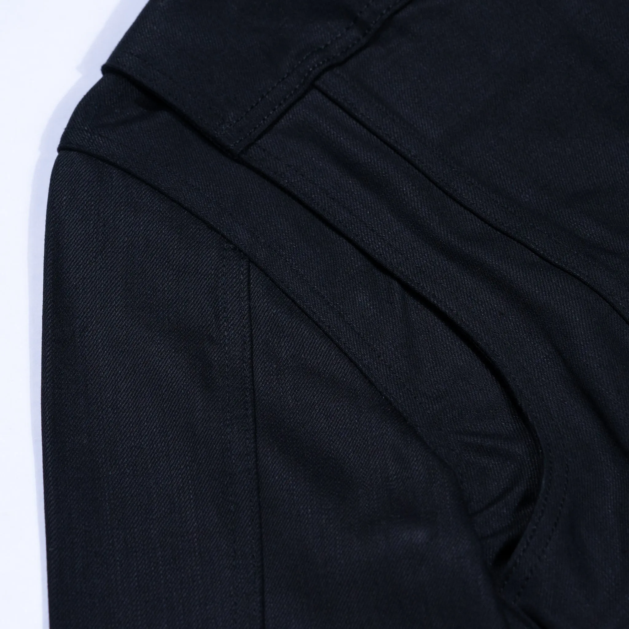 Steadfast Rider 13oz Black Shadow Japan Selvedge Denim Jacket