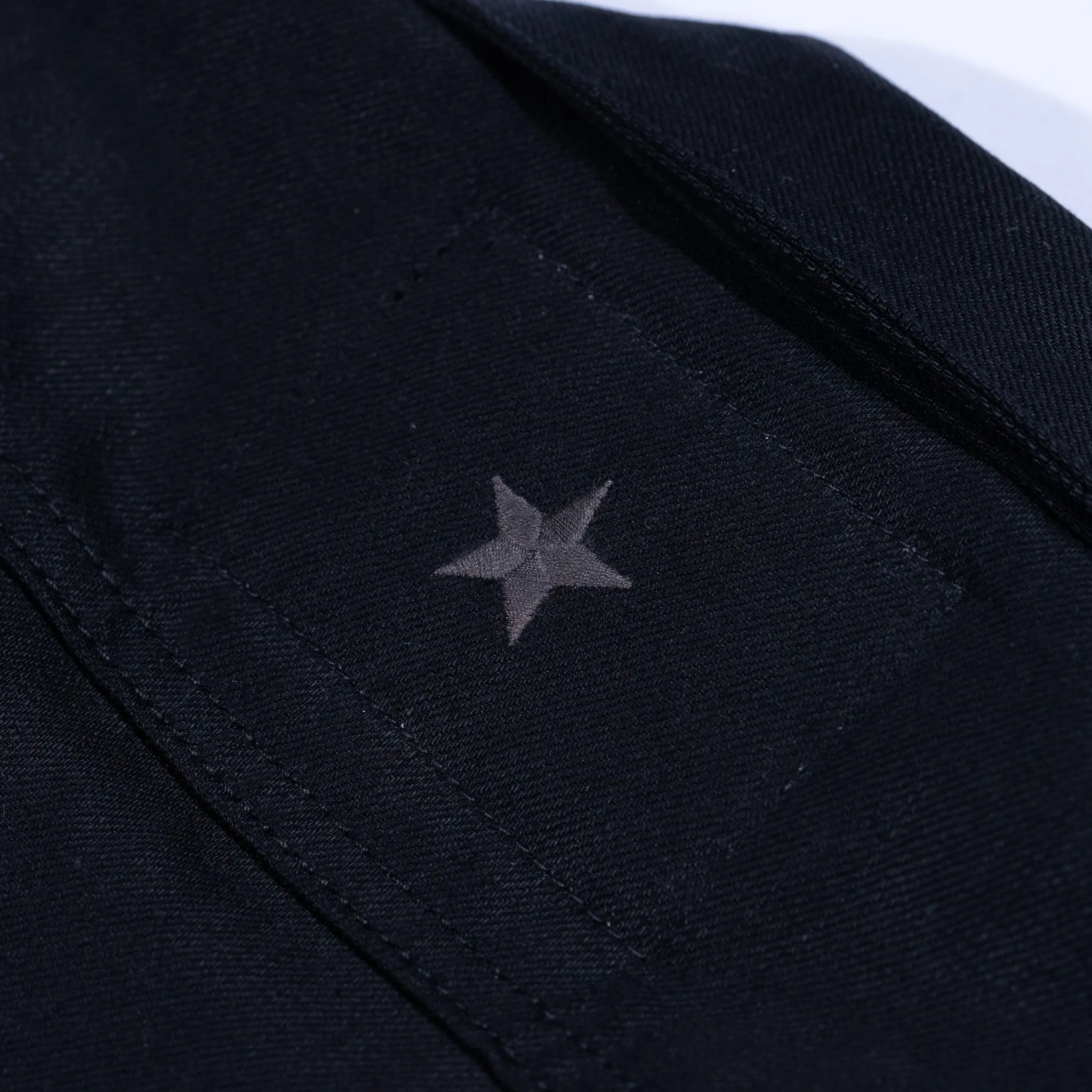 Steadfast Rider 13oz Black Shadow Japan Selvedge Denim Jacket