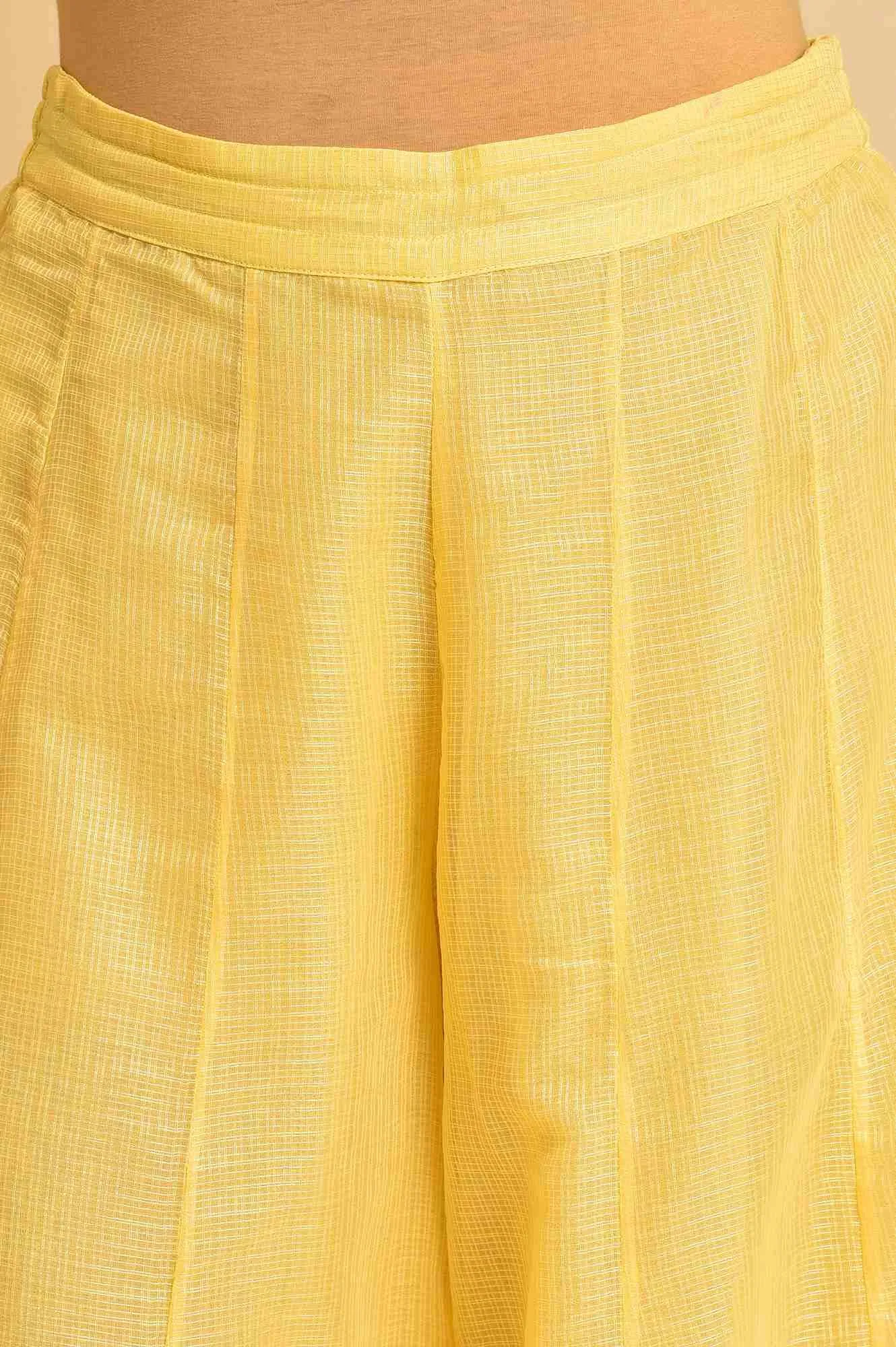 W for Woman Women's Regular Divided Skirt (23FEW62452-219526_Light Yellow_WM)