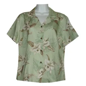 White Orchid Women's Aloha Rayon Blouses