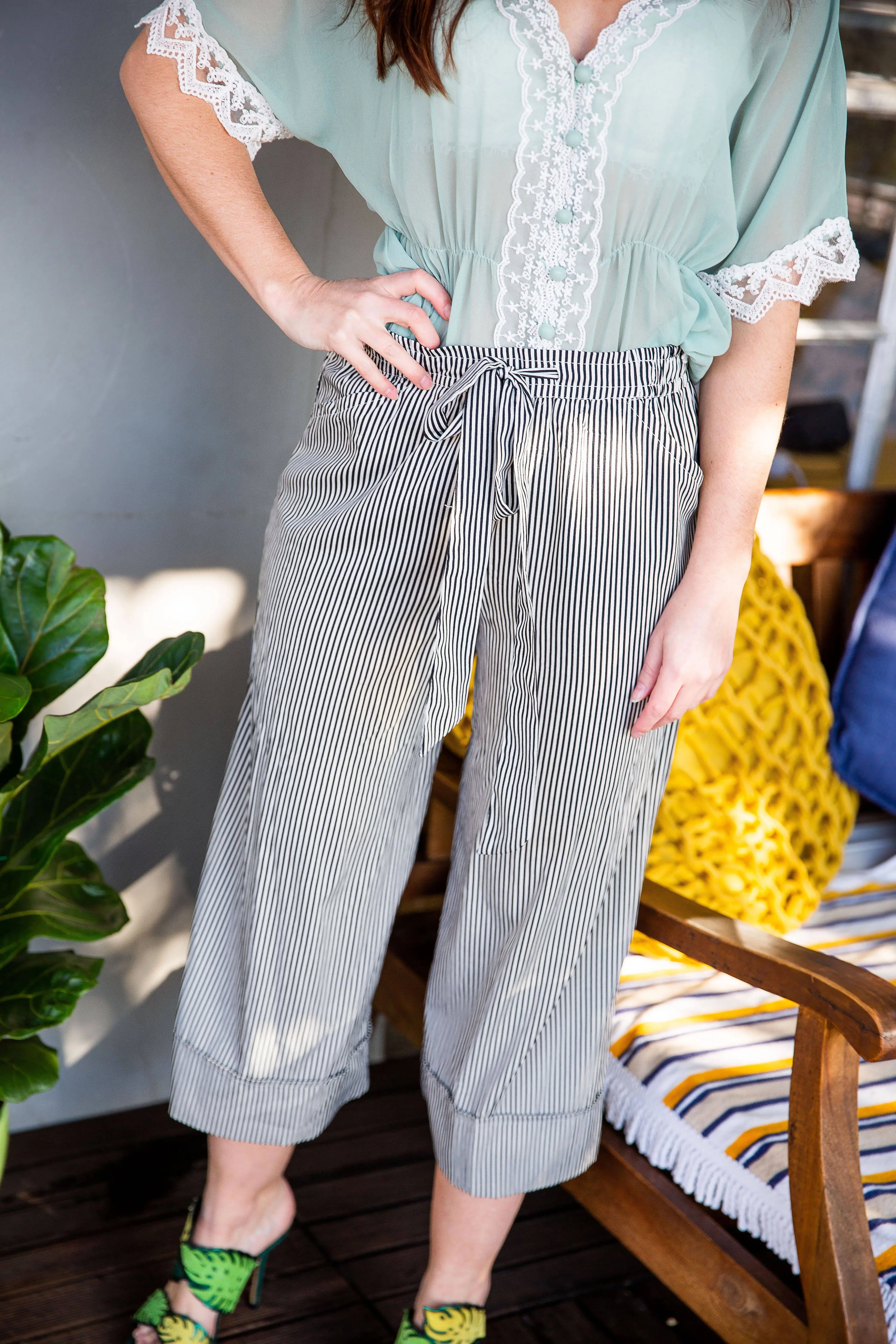Zara Pinstripe Pants