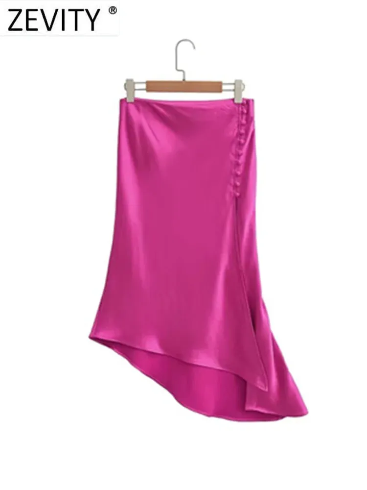 Zevity Elegant French Midi Skirt